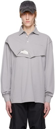 Feng Chen Wang SSENSE Exclusive Gray Polo