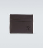 Brunello Cucinelli Logo debossed leather card holder