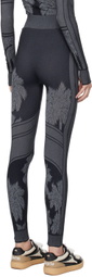Palm Angels Black Baselayer Ski Leggings