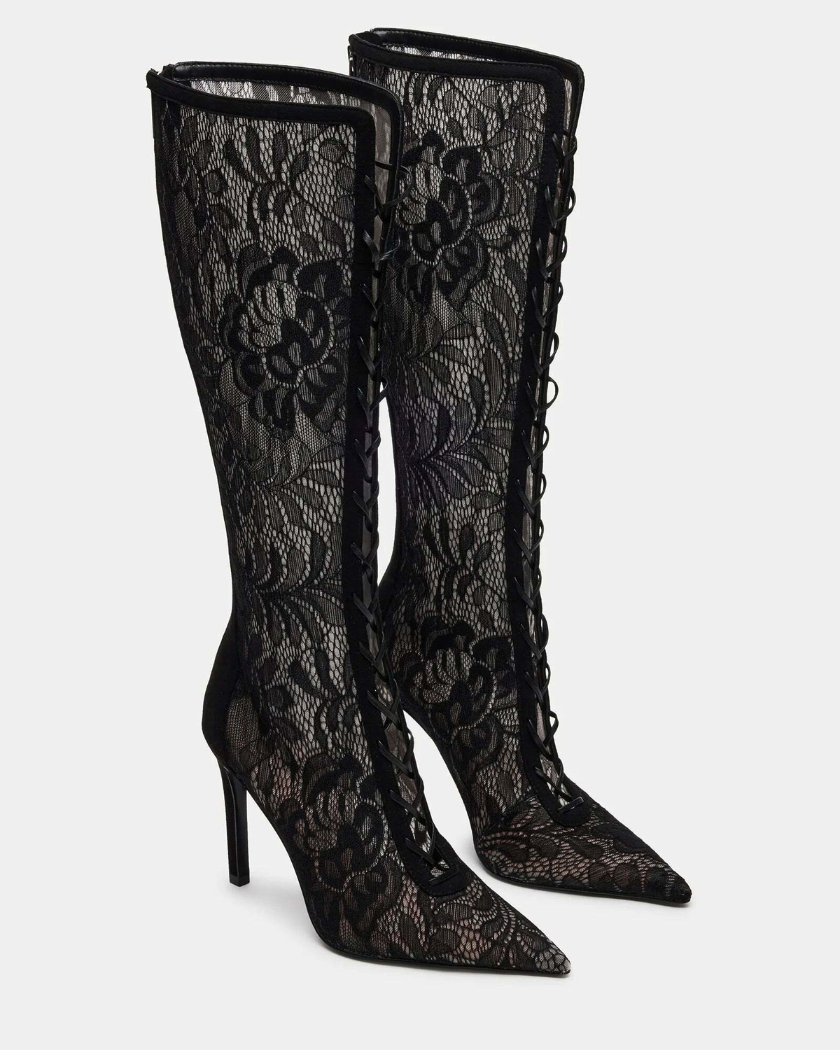 Steve Madden Maxine Boots in Black Lace
