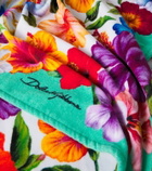 Dolce&Gabbana Casa Floral cotton terry beach towel