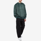 Adidas Men's Contempo Pleated Fleece Crew Sweat in Mineral Green