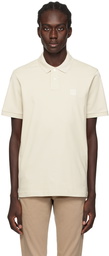 BOSS Beige Patch Polo