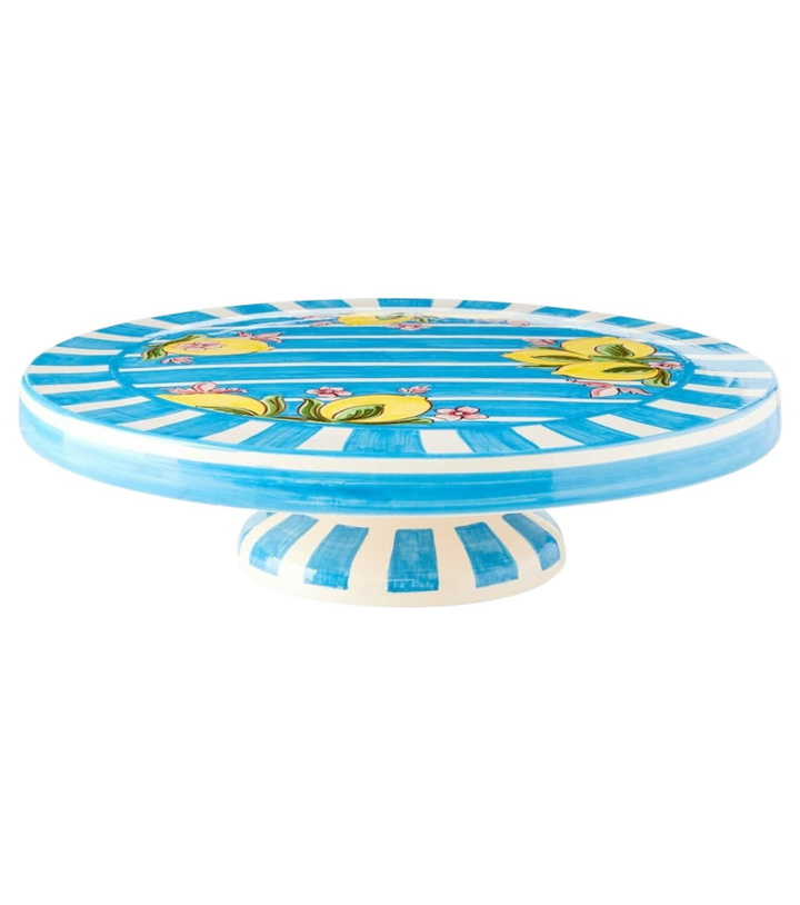 Photo: Dolce&Gabbana Casa Taormina striped ceramic cake stand