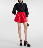 Simone Rocha High-rise satin shorts