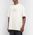 Maison Margiela - Oversized Appliquéd Cotton-Jersey T-Shirt - White