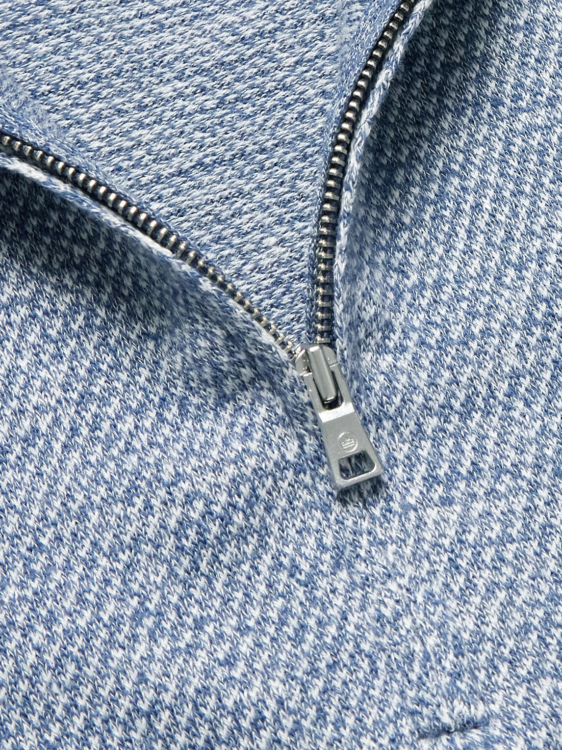 Peter Millar - Barlow Merino Wool, Linen and Cotton-Blend Half-Zip Sweater - Blue