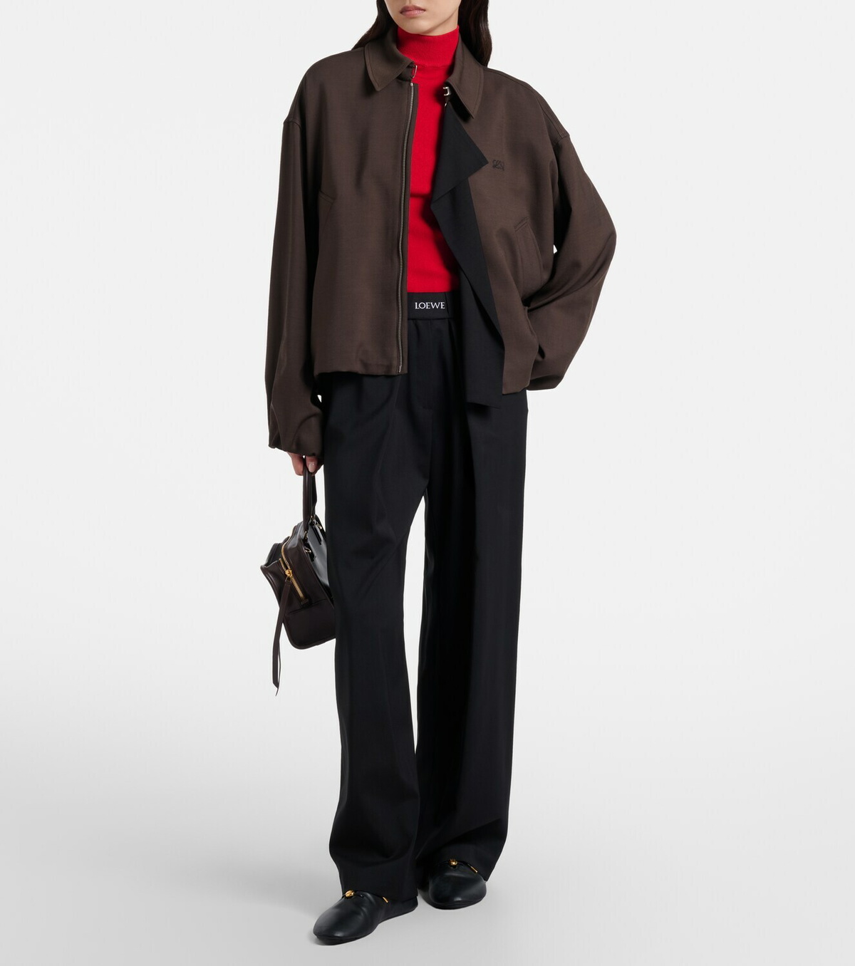 Loewe Double L paneled blouson jacket