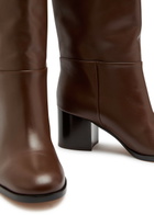 Gianvito Rossi Santiago 60 Leather Knee-high Boots Brown