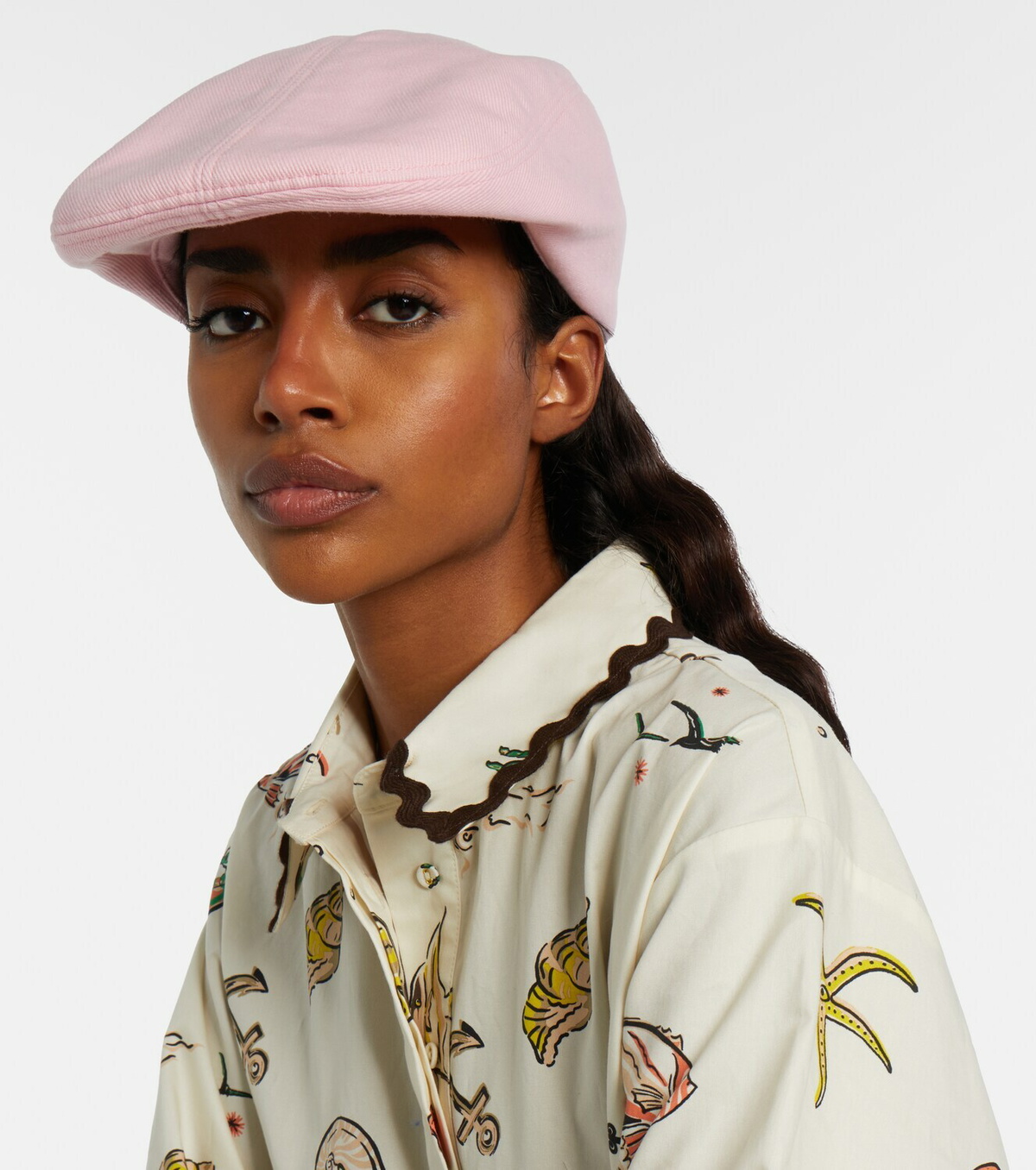 Ruslan Baginskiy Embroidered newsboy cap