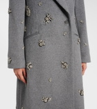 Simkhai Gianni embellished wool-blend coat
