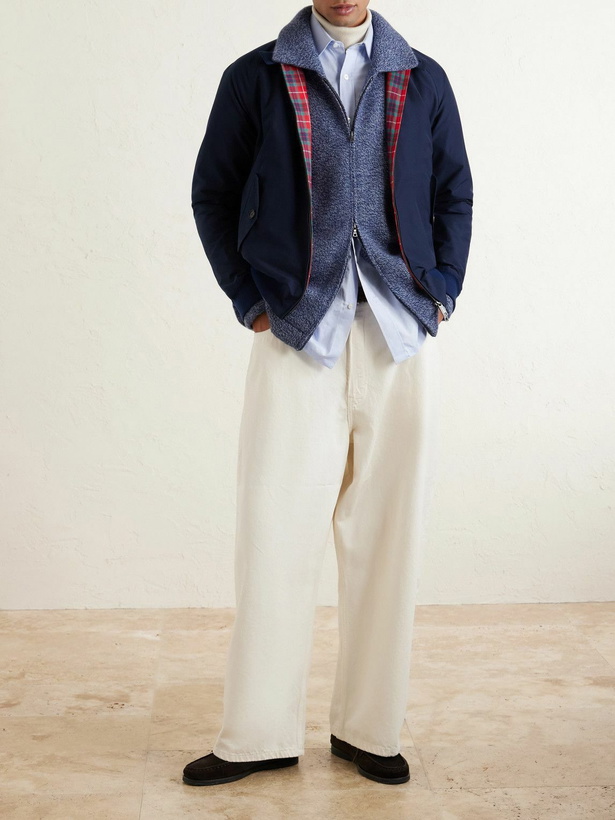 Photo: The Elder Statesman - Hunter Cashmere Zip-Up Cardigan - Blue