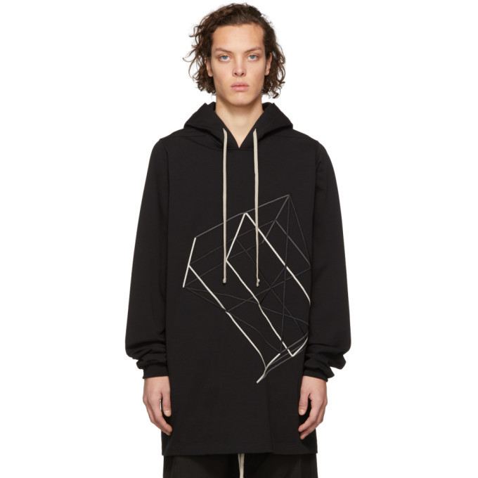 Photo: Rick Owens Black Embroidered Hoodie