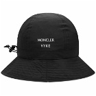 Moncler Men's Genius x HYKE Bucket Hat in Black