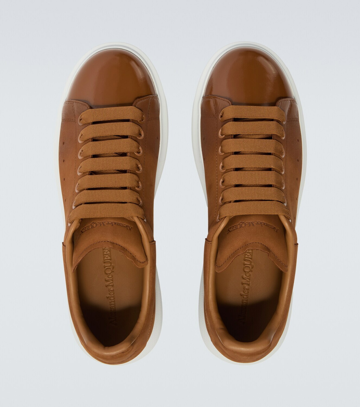 McQueen Oversized leather sneakers