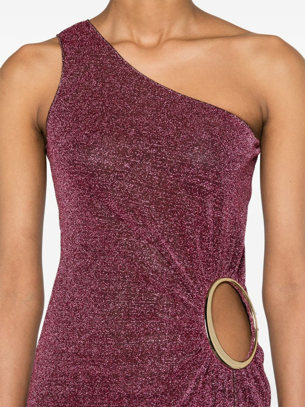 oseree lumiere one shoulder dress Lumire Plumage One Shoulder Dress