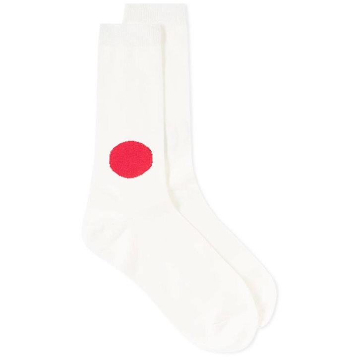 Photo: Blue Blue Japan Japanese Flag Sock Neutrals