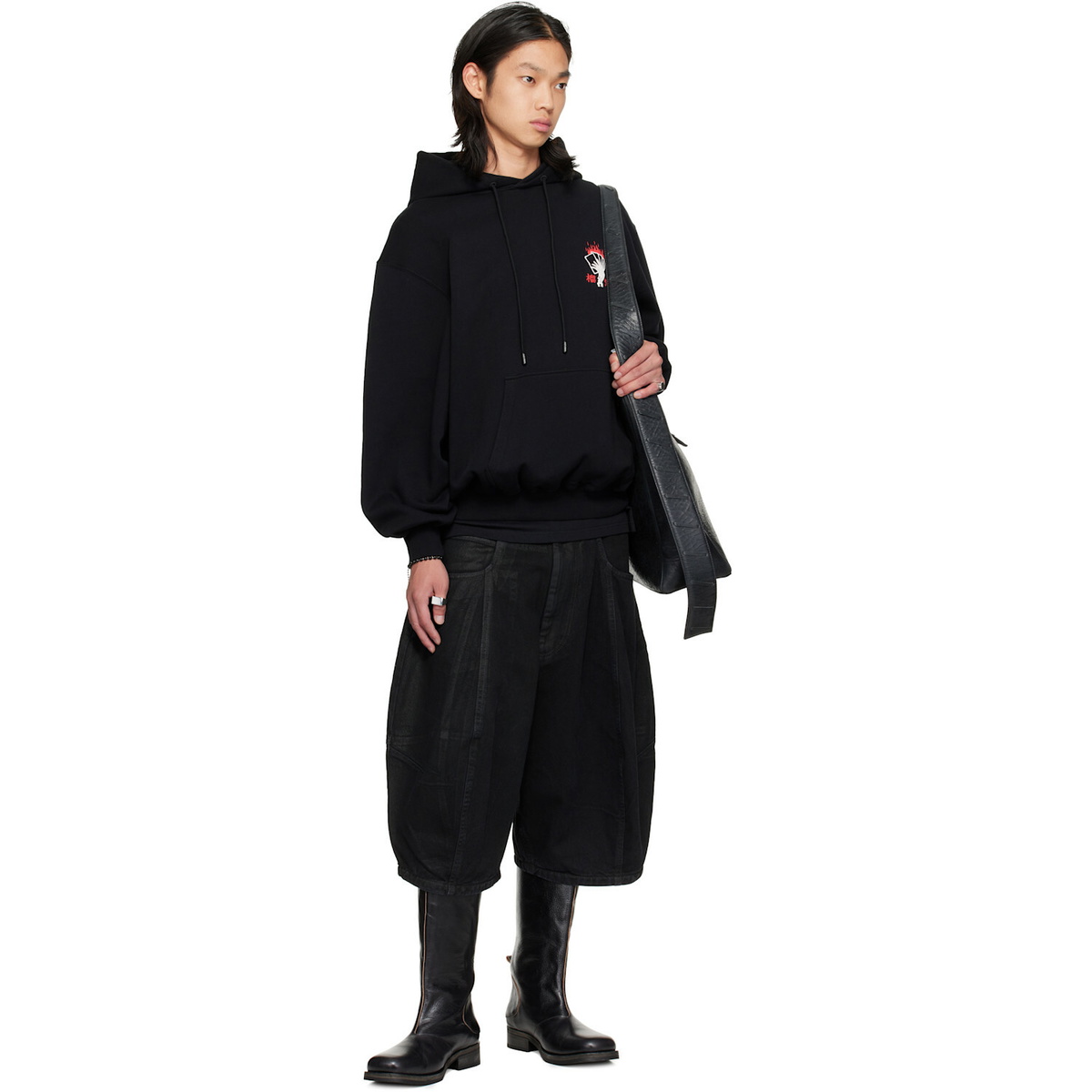 LU'U DAN Black Aftermath Hoodie