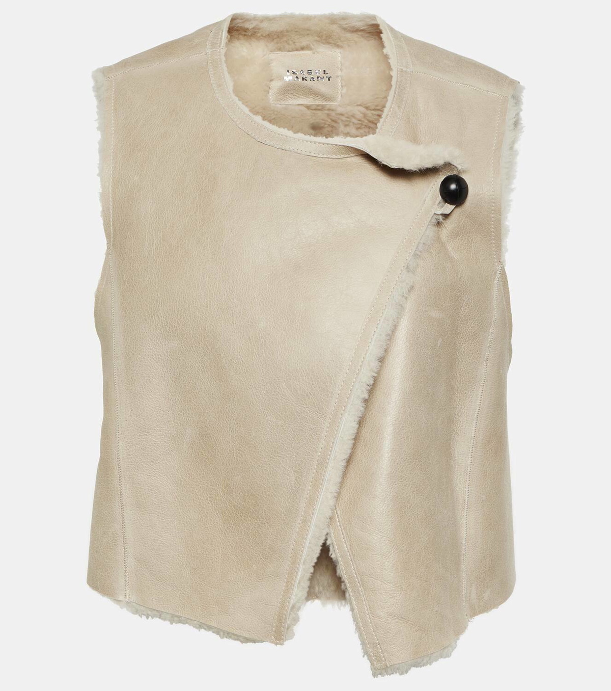 Isabel Marant Cassylia shearling-lined suede vest Isabel Marant