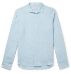 Orlebar Brown - Giles Cutaway-Collar Linen Shirt - Blue