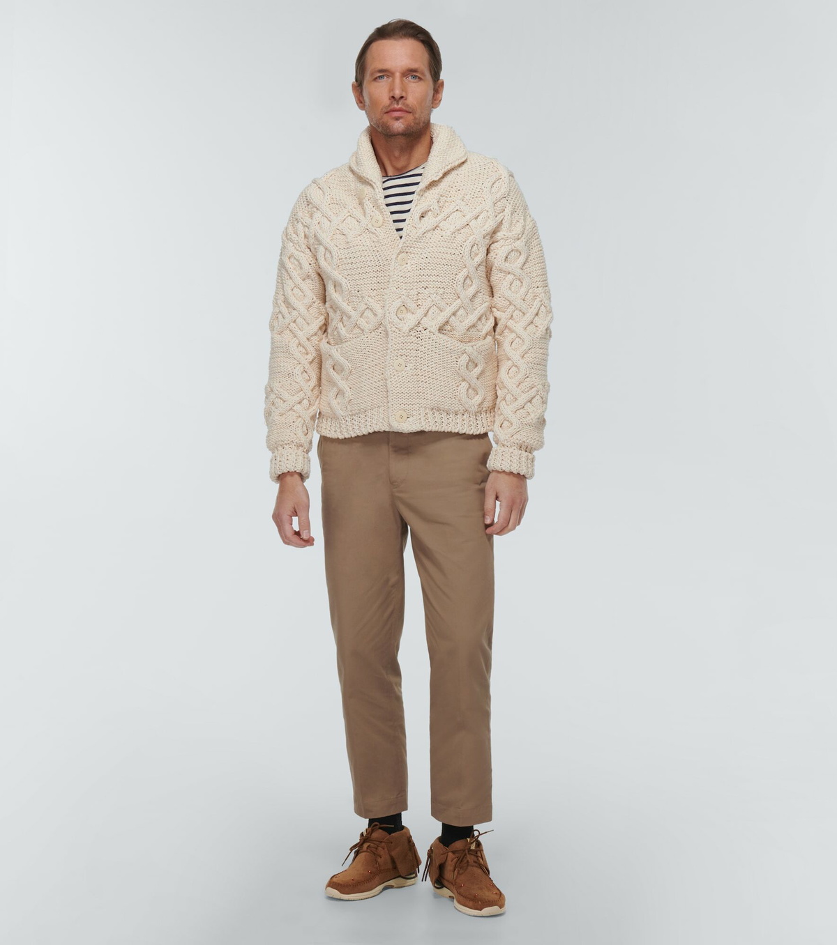 Visvim - FBT fringed suede moccasins Visvim