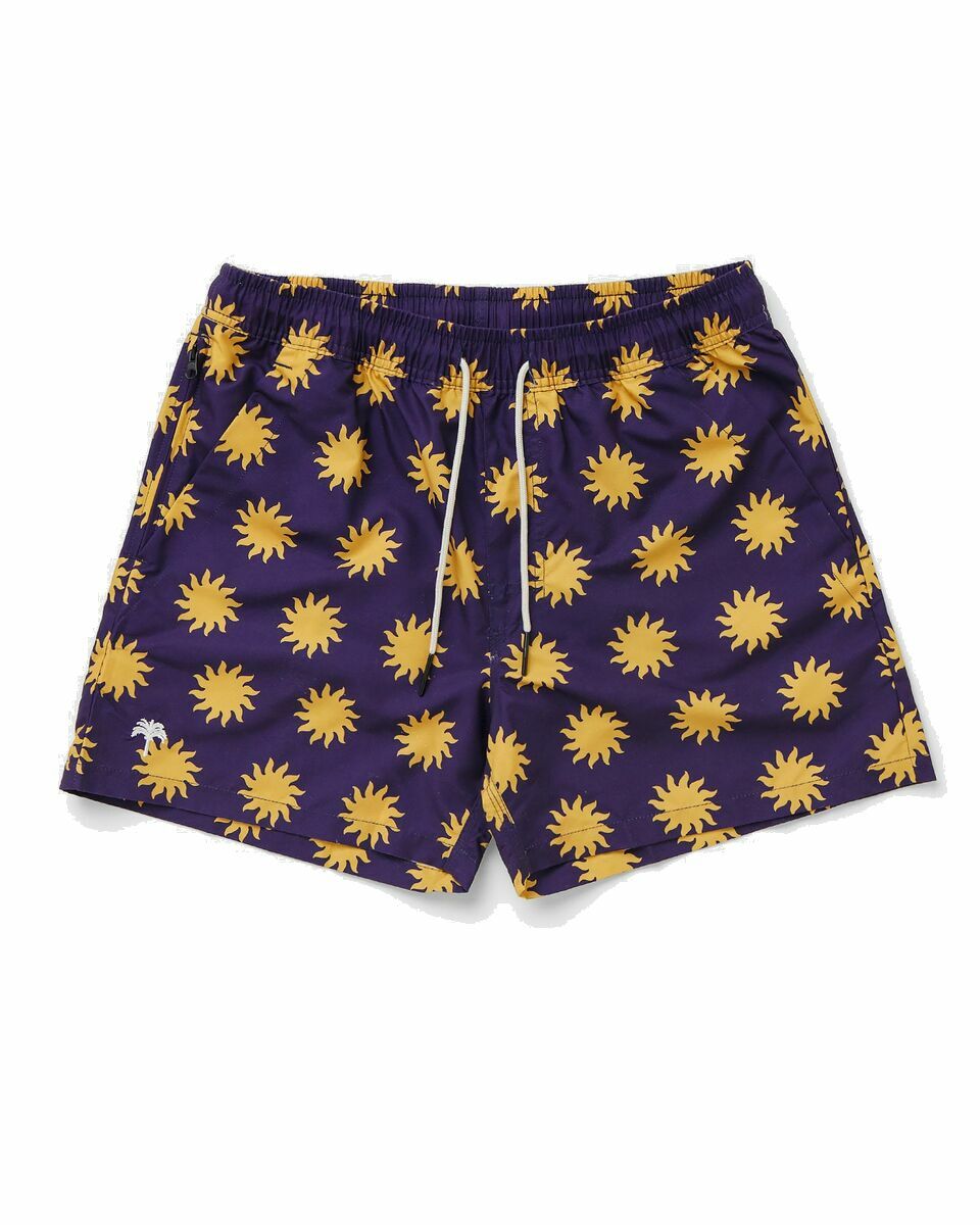 Photo: Oas Sunday Sun Swim Shorts Purple|Yellow - Mens - Swimwear