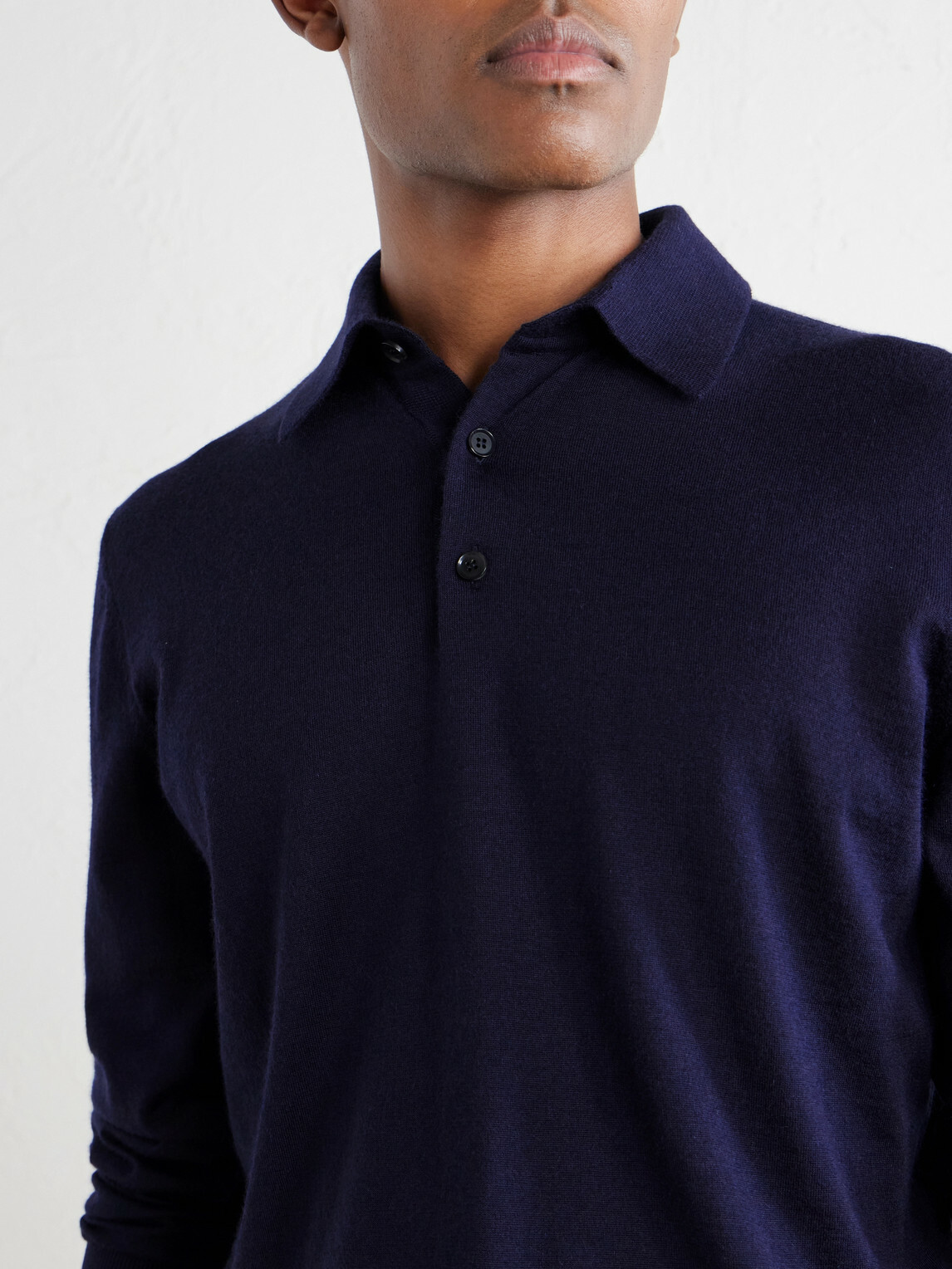 Zegna - Cashmere and Silk-Blend Polo Shirt - Blue