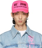 We11done Pink Logo Trucker Cap