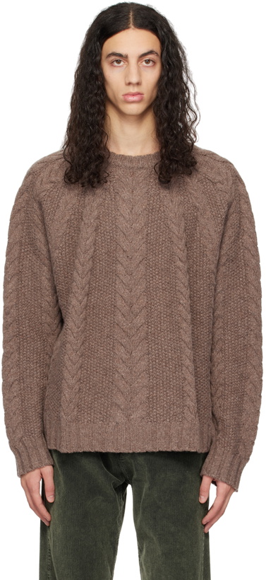 Photo: HOPE Brown Cable Sweater