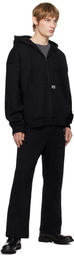 Izzue Black Relaxed-Fit Sweatpants