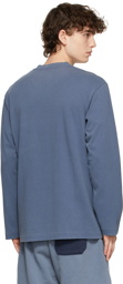 John Elliott Blue Jersey Long Sleeve T-Shirt