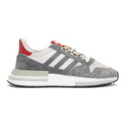 adidas Originals Grey and Red ZX 500 RM Sneakers