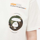 Men's AAPE Worker T-Shirt in Ivory