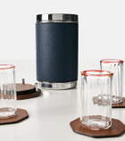 Giobagnara Ocean steel and leather bottle cooler