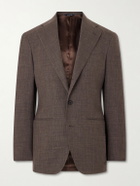 Saman Amel - Slim-Fit Wool, Silk and Linen-Blend Suit Jacket - Gray