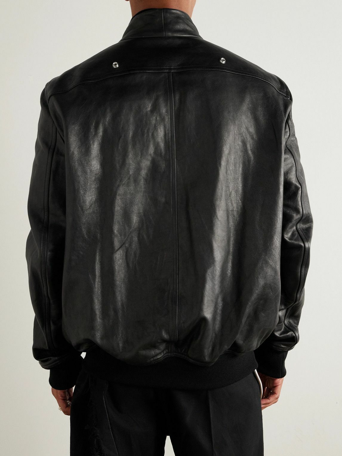 Rick Owens - Hollywood Flight Leather Jacket - Black Rick Owens