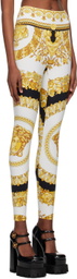 Versace Underwear White Barocco Sport Leggings