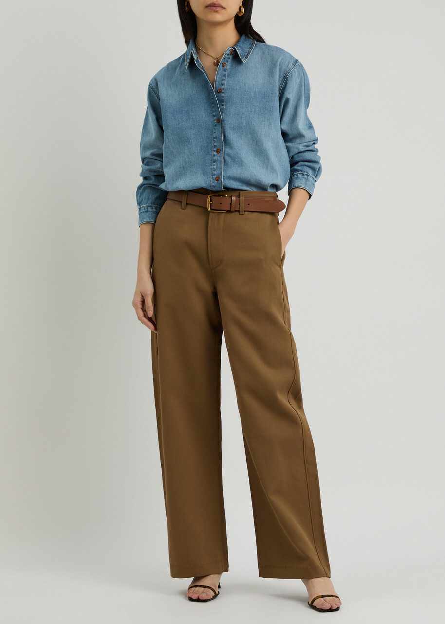 Skall Studio Millington Denim Shirt Dark Blue
