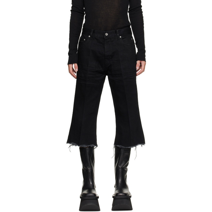 Photo: Rick Owens Black Tower Bolan Cutoff Jeans
