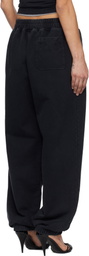 VETEMENTS Black Biker Cross Logo Sweatpants