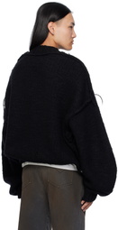 LU'U DAN Black Kingpin Knit Sweater
