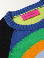 The Elder Statesman - Expand Your Mind Intarsia Cashmere Sweater - Multi