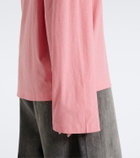 Acne Studios Logo cotton and hemp jersey T-shirt