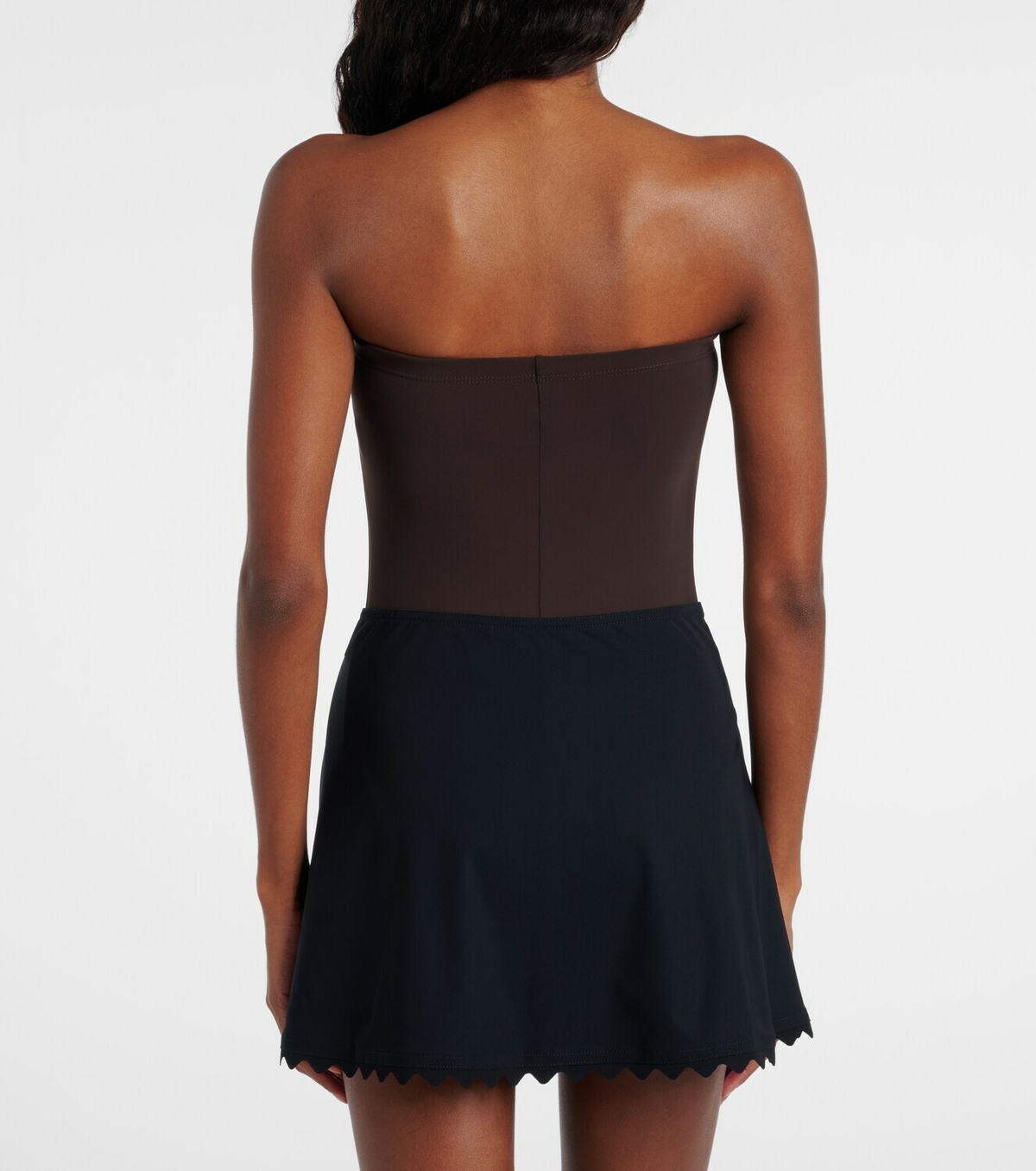 Karla Colletto Ines scalloped miniskirt