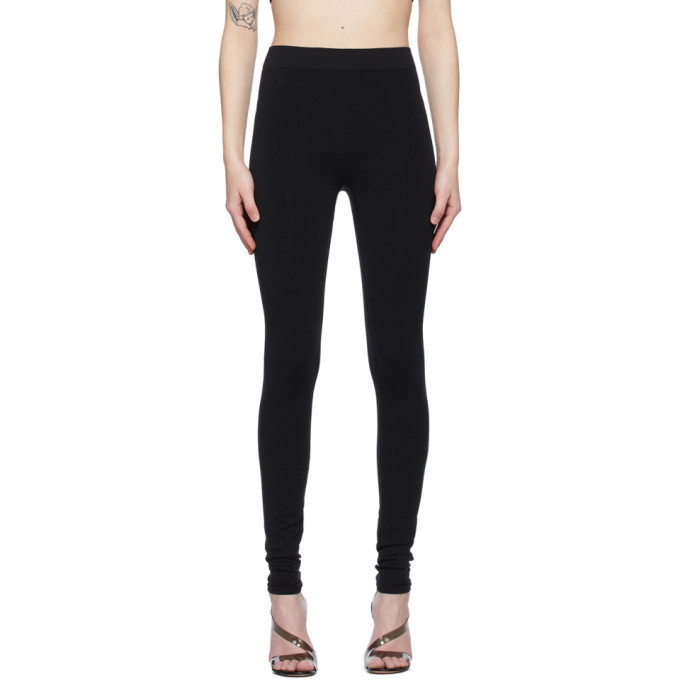 Photo: Helmut Lang Black Jersey Leggings