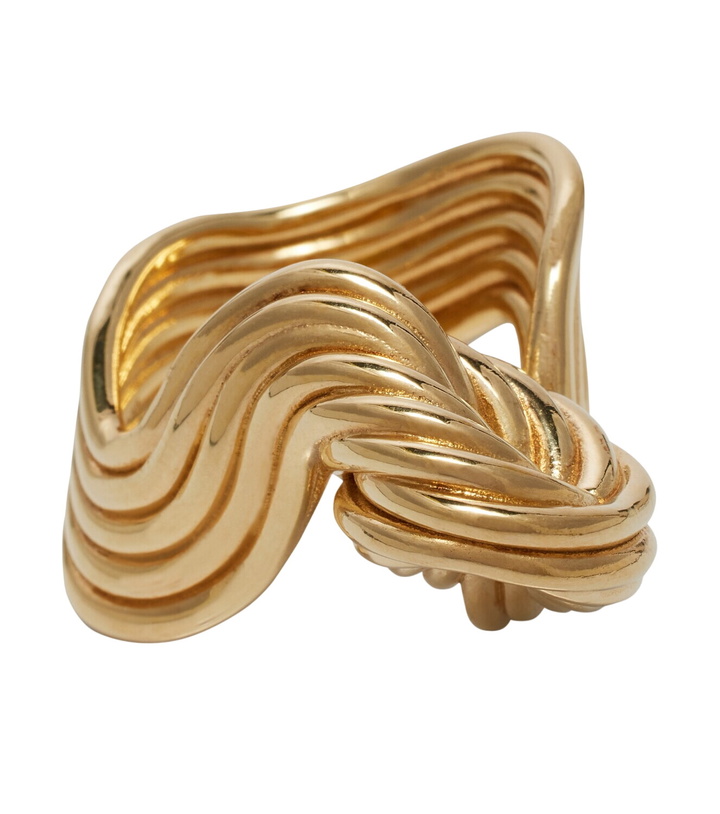 Photo: Bottega Veneta Gold-plated sterling silver ring