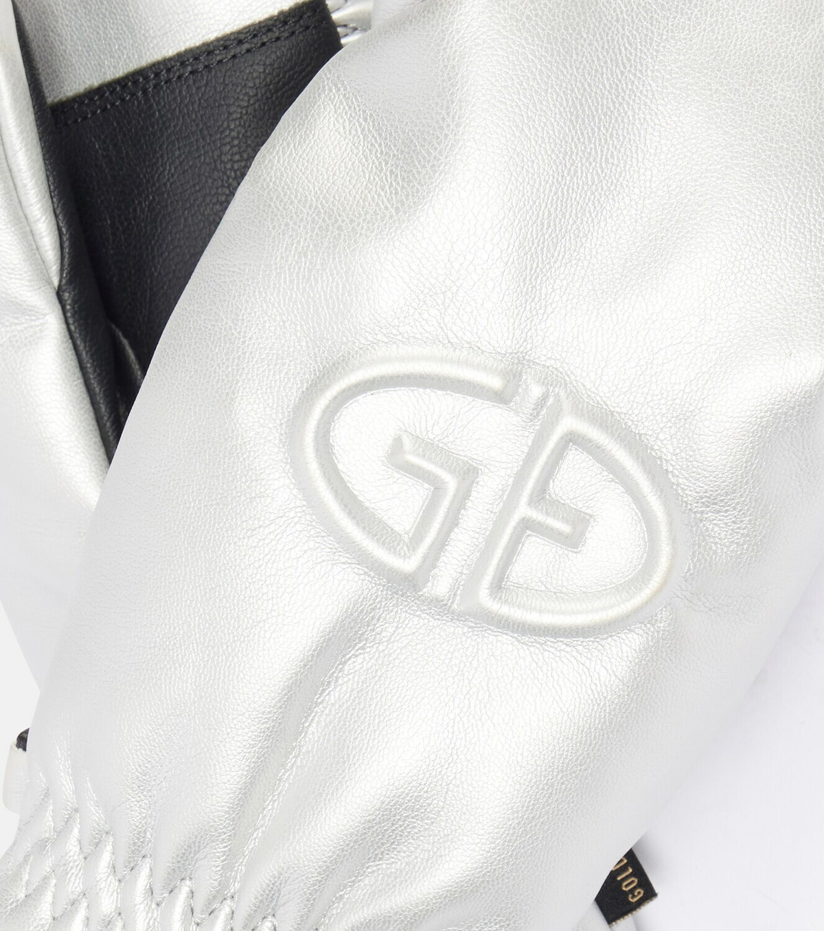 Goldbergh Charmer logo faux leather ski mittens