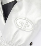 Goldbergh Charmer logo faux leather ski mittens
