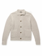 James Perse - Waffle-Knit Cashmere Cardigan - Neutrals