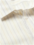 Raf Simons - Striped Cotton-Poplin Shirt - Yellow